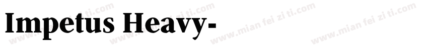 Impetus Heavy字体转换